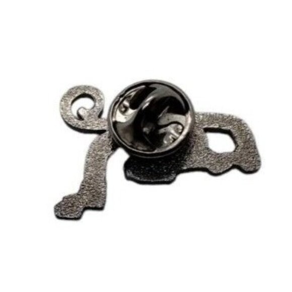 Monkey Ape Chimp Primate Enamel Lapel Hat Cap Tie Pin Brown Badge with Hearts - Picture 3 of 3